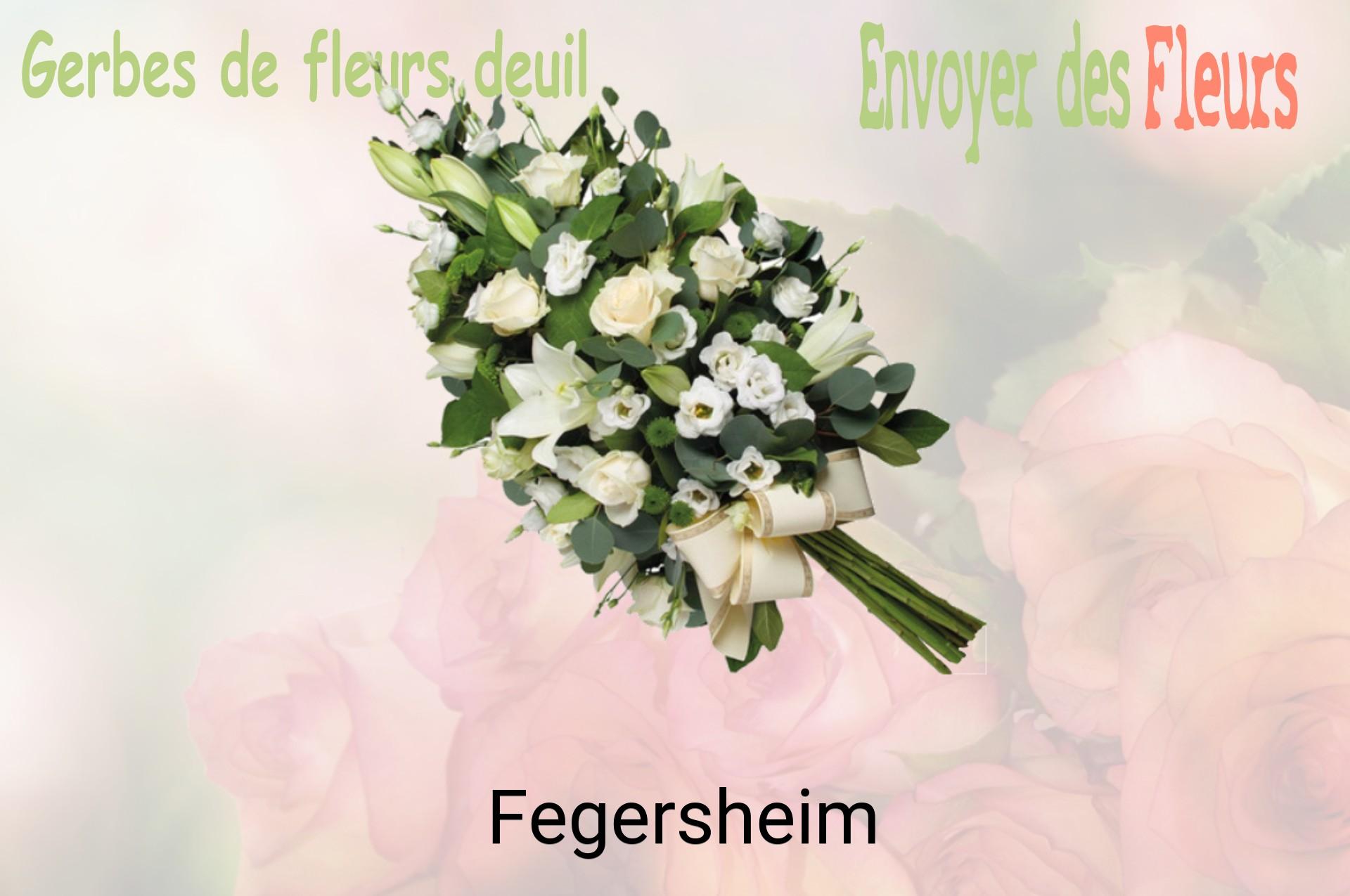 Gerbe de fleurs de deuil livrée à Fegersheim